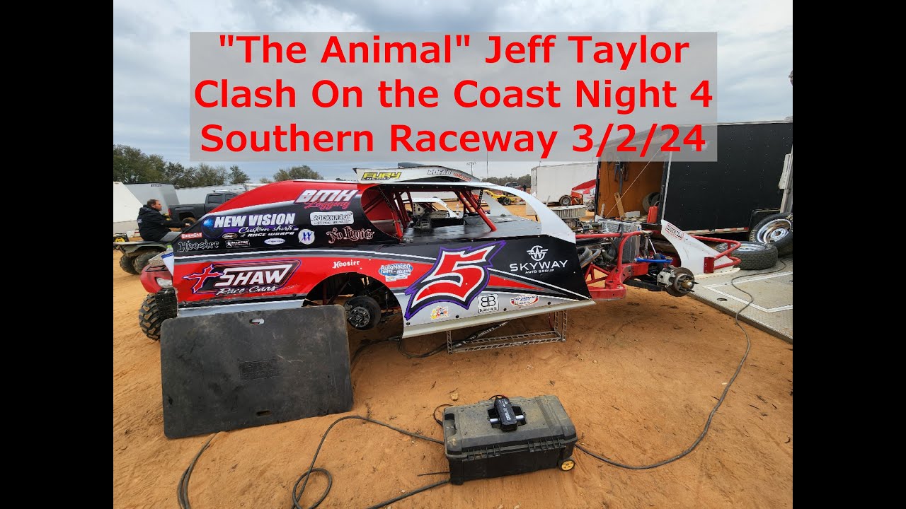 Southern Raceway Jeff Taylor In Car Heat Race