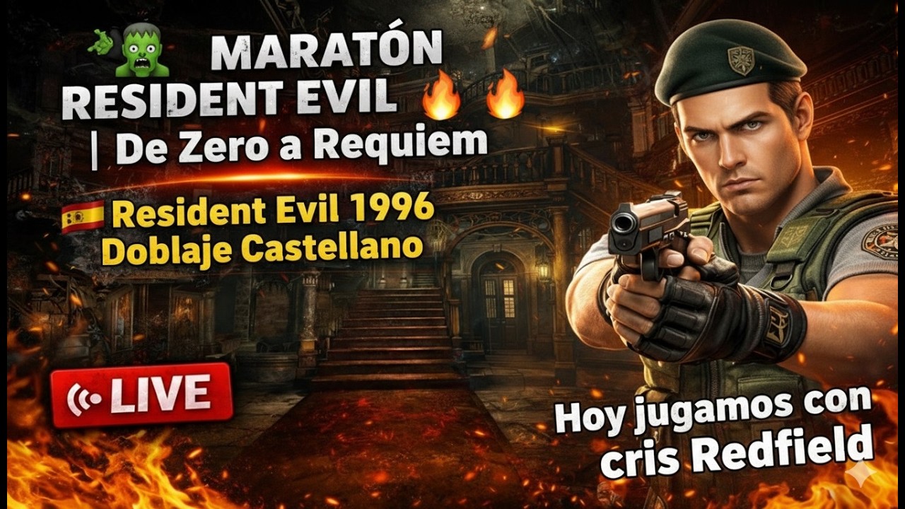 🧟‍♂️ MARATÓN RESIDENT EVIL 🔥 | De Zero a Requiem | Resident Evil 1996 Doblaje Castellano