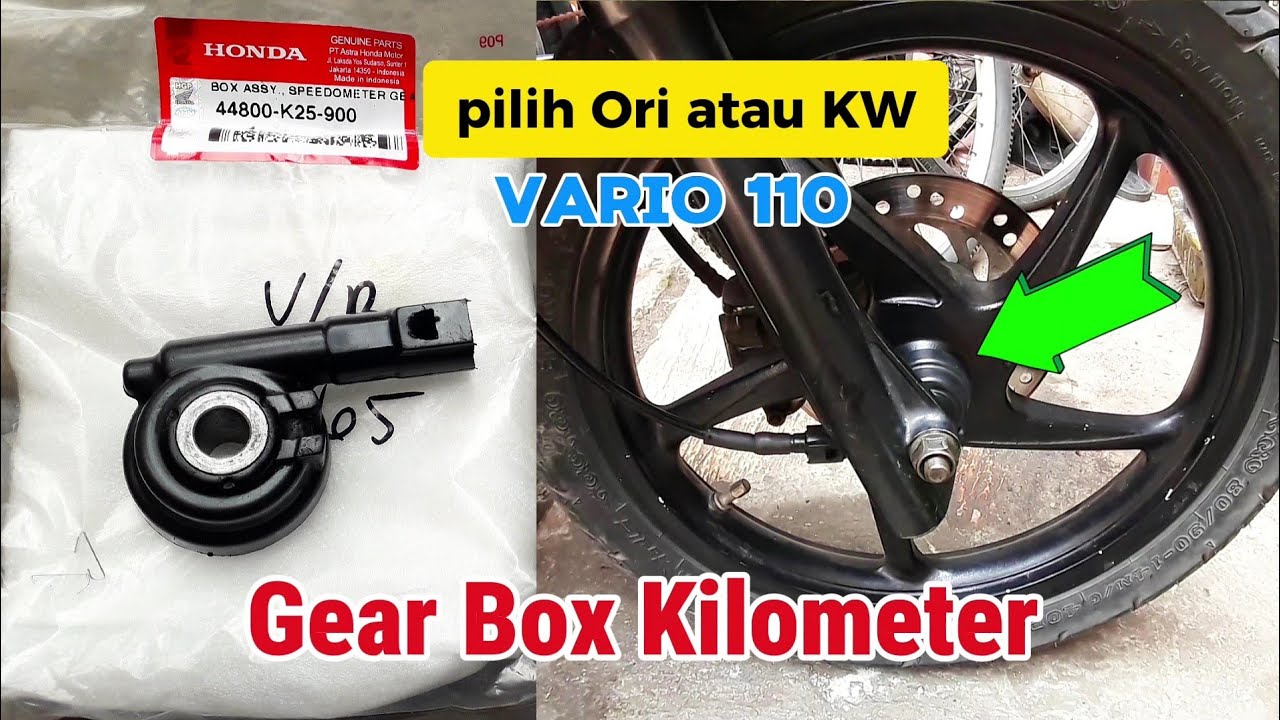 Ganti gear box kilometer original di vario 110 karbu