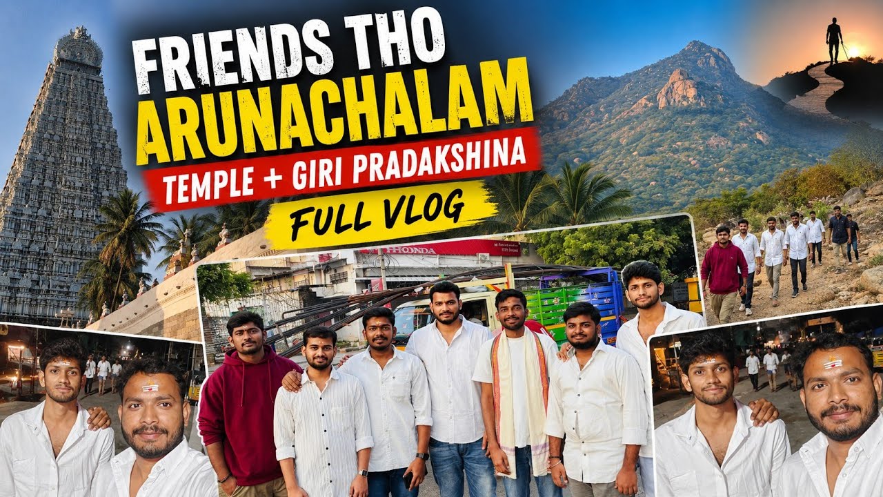 Arunachalam Temple Giri Pradakshina Vlog | Full Journey 🙏 @swamy.x