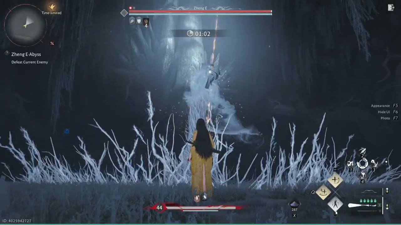 Where Winds Meet - Zheng E Panacea Fan (Normal Attack Only) No Hit Abyss Trials