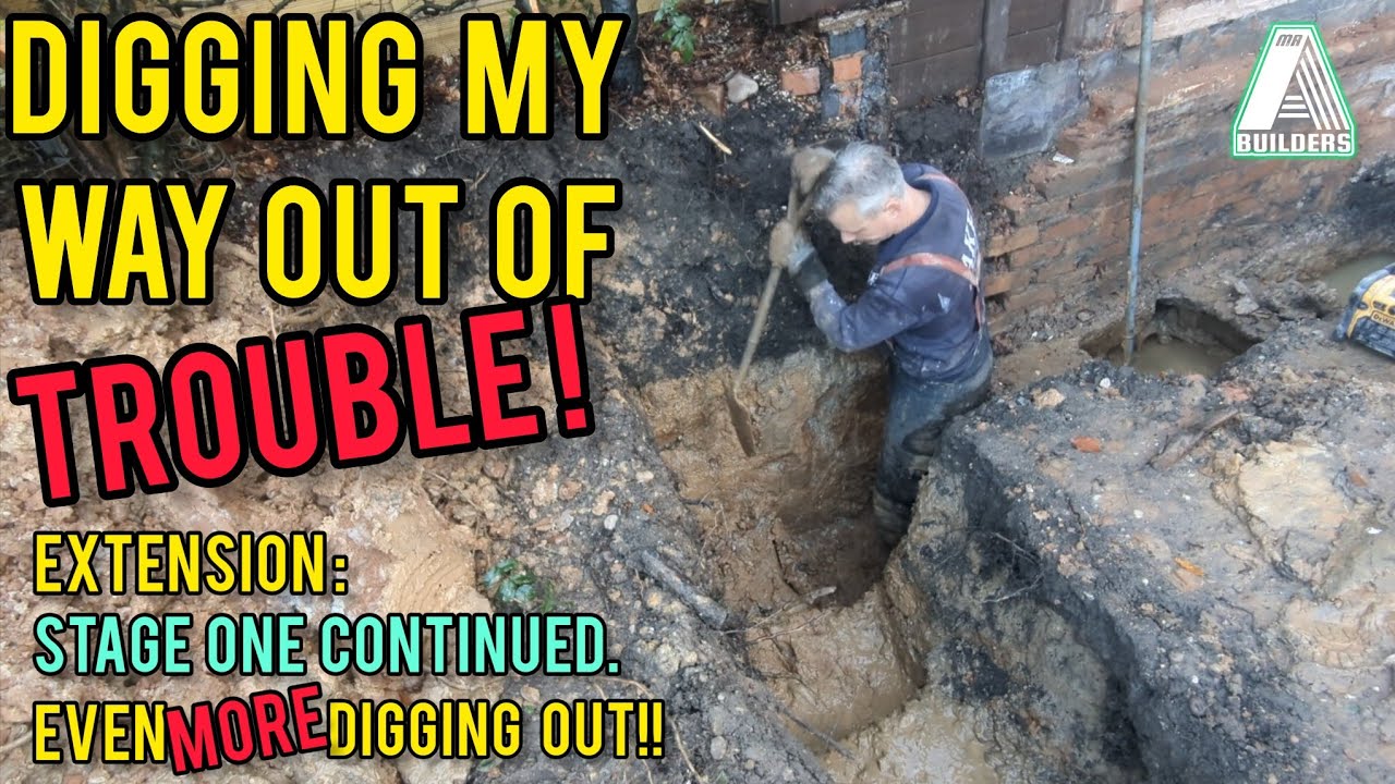 Single Storey Extension Stage One Continued...Digging Digging and more Digging!!!