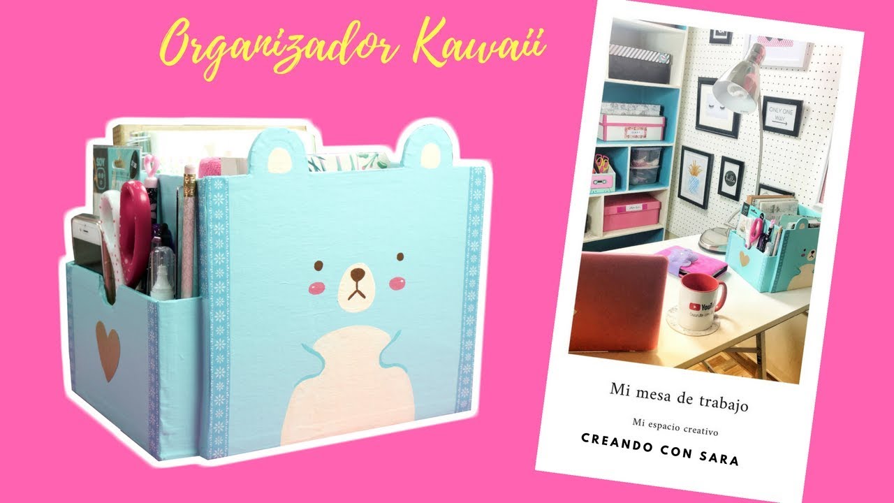 Diy organizador para cuadernos kawaii/ regresó a clases 🤓📚