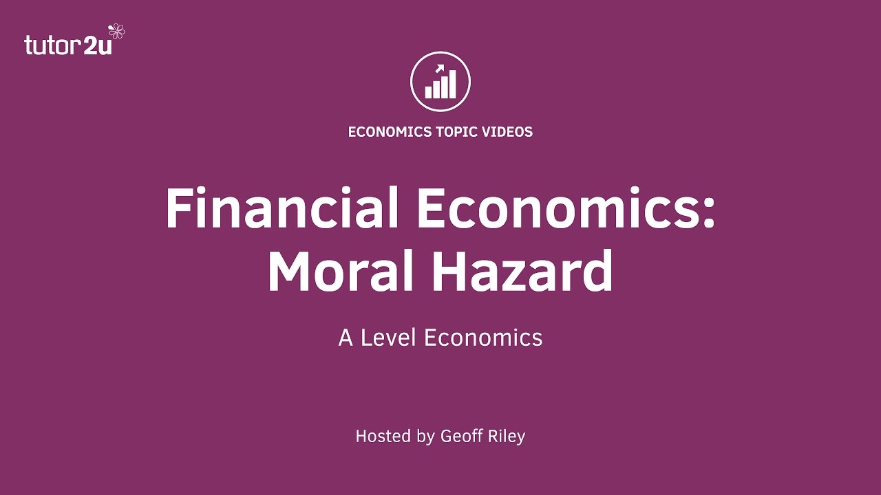 Financial Economics - Moral Hazard