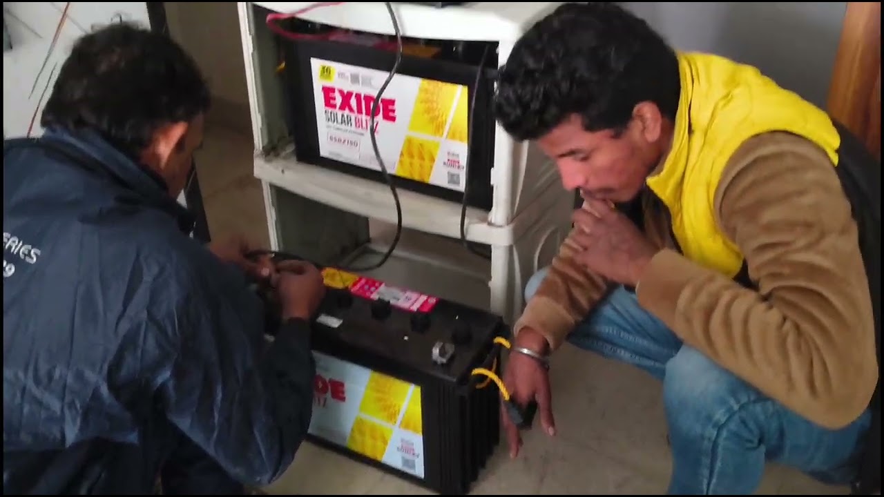 Exide Battery installation for office 