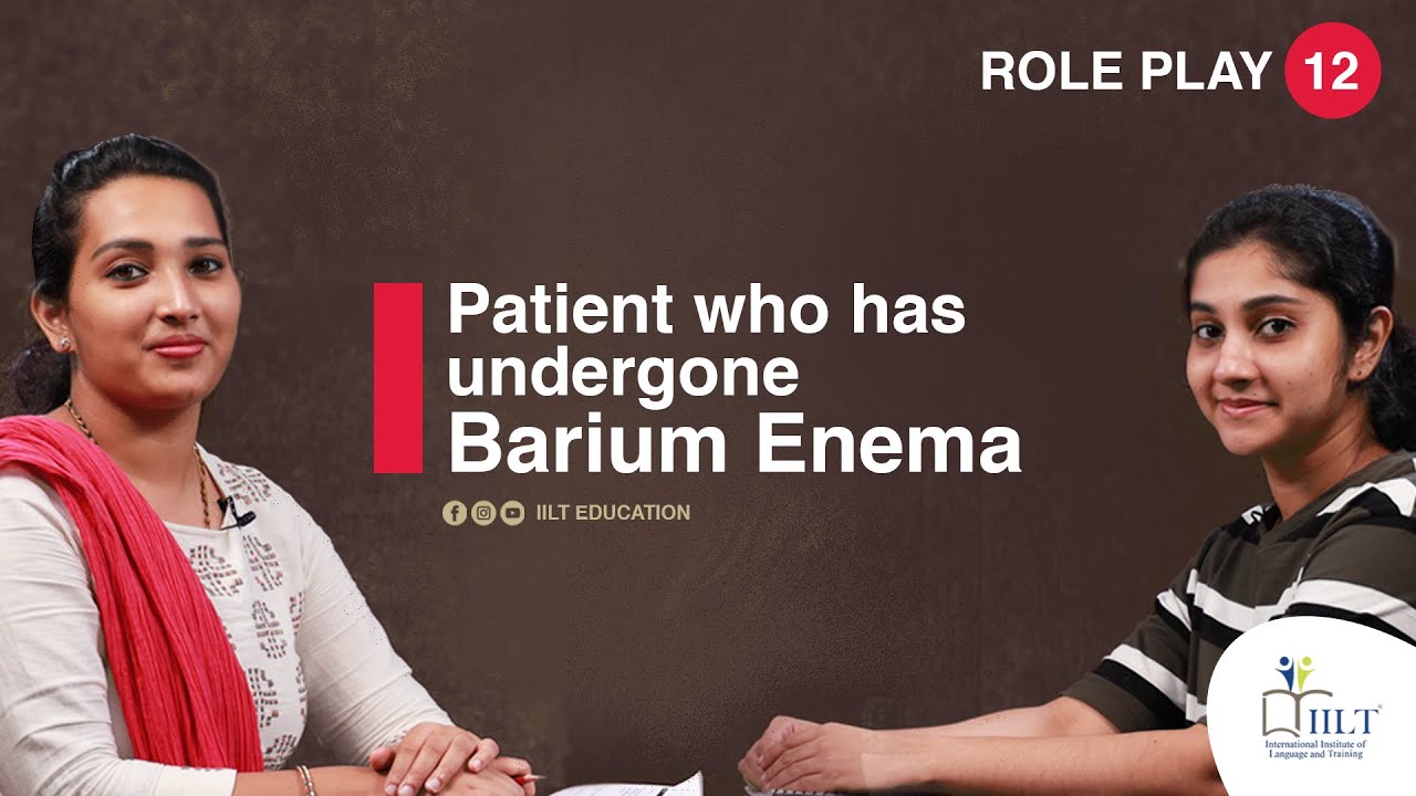 OET Role Play-12| Barium Enema |Purchase syllabus based OET English and Malayalam Pack
