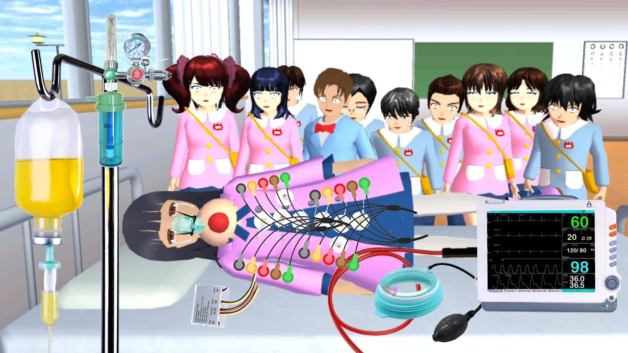 ANGEL KENA PENYAKIT GONDOK DI LEHER || Drama Sakura School Simulator