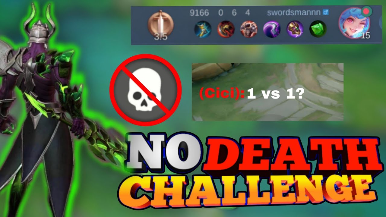 No Death challenge in Mobile legends II MLBB