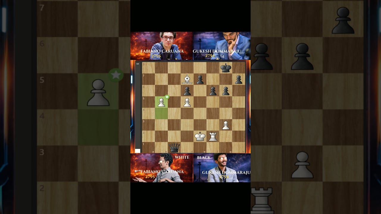 Most beautiful rook sacrifice to win the queen | gukesh vs caruana | GCL 