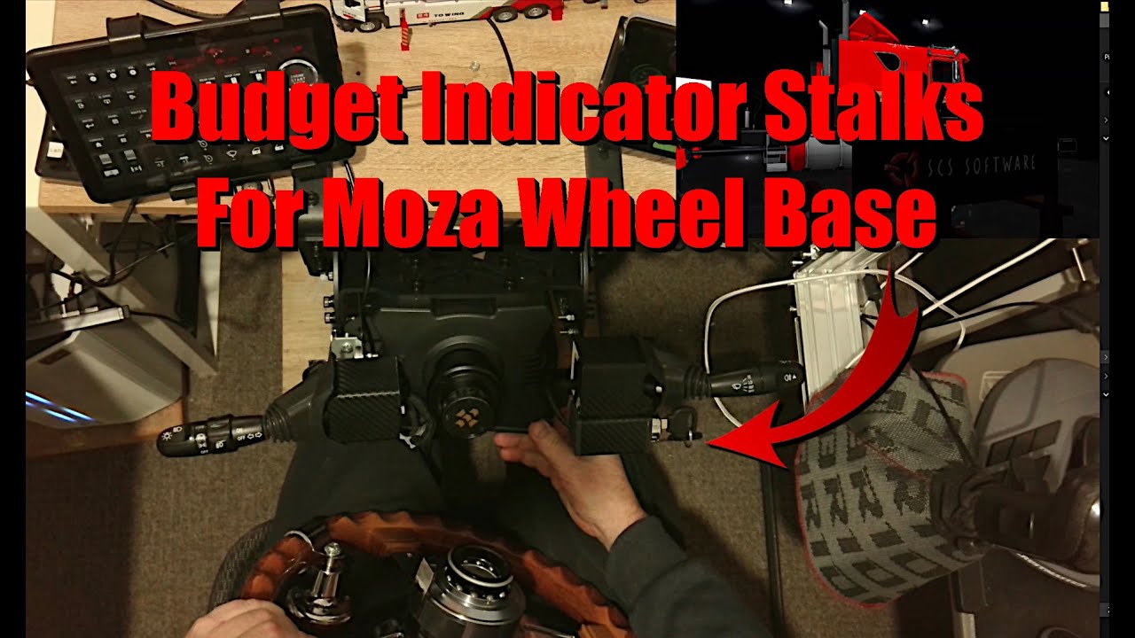 How To Install Budget Indicator Stalks - Moza Wheel Base