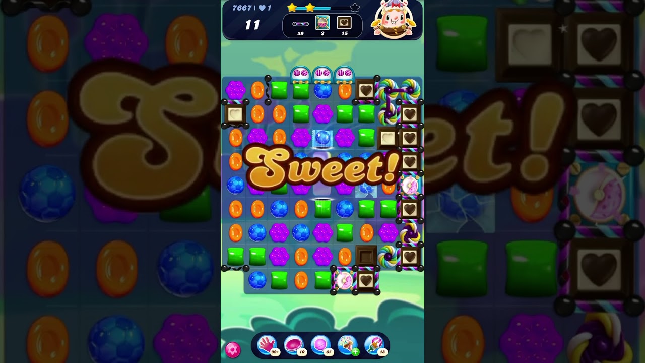7667 Candy Crush Saga Level 7667 Walkthrough