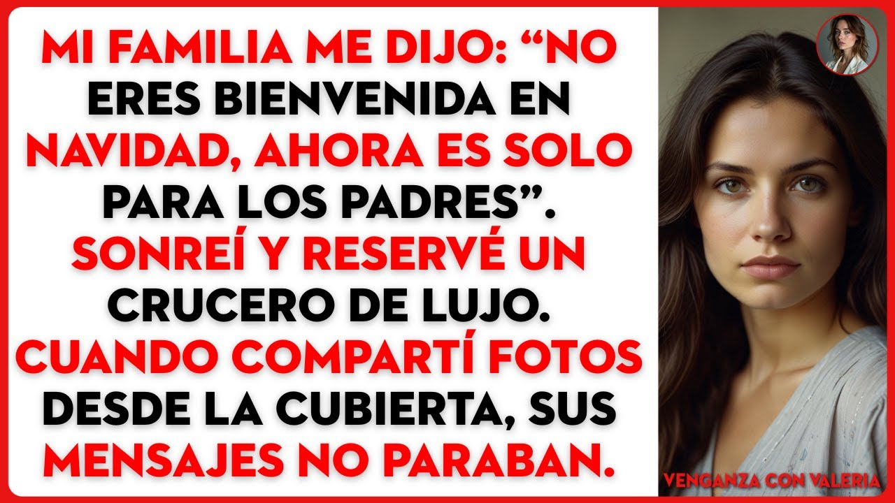 Mi familia me dijo: “No eres bienvenida en Navidad, ahora es solo para los padres”. Sonreí y...