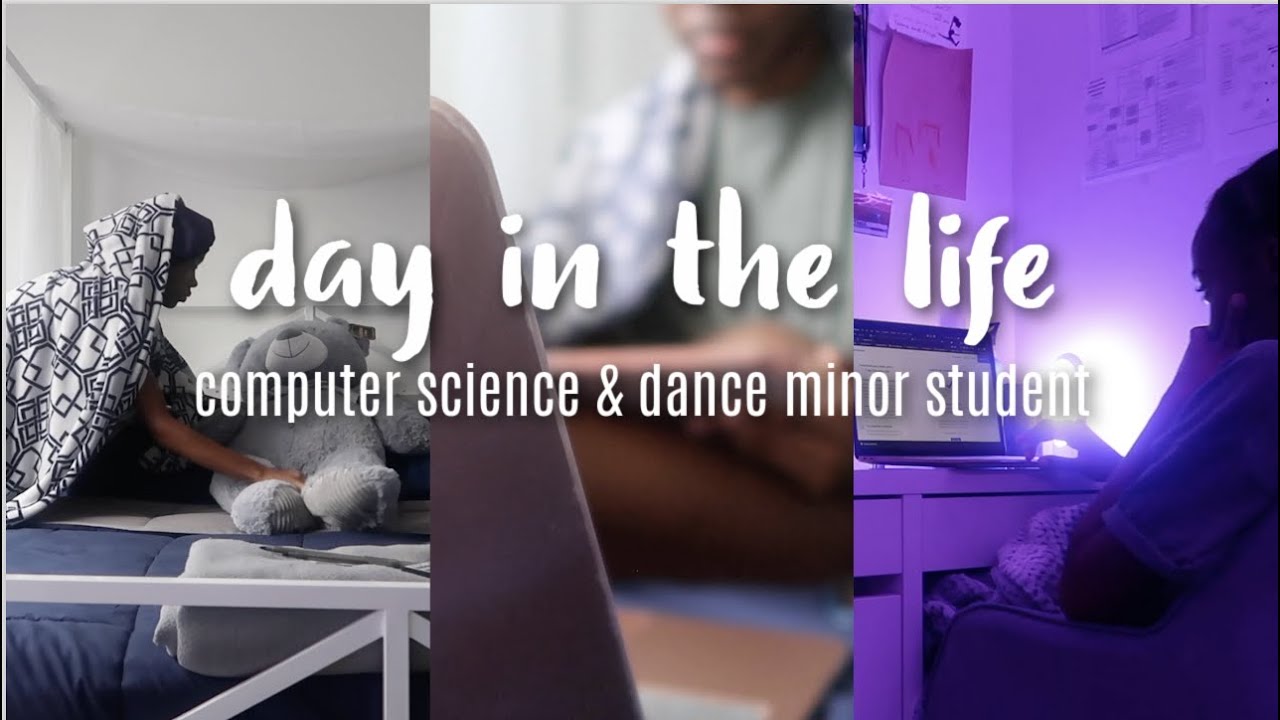 day in the life of a computer science & dance minor student | GRWM, homework, studying, etc.