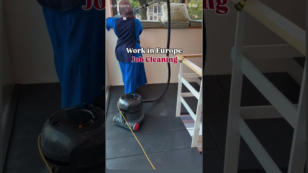 Cleaning job in Europe @EUHelpers #Cleaning #job #workpermitvisa #visaready #polandtravel