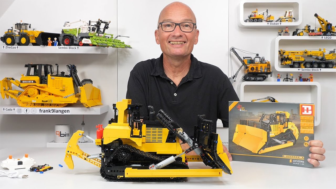Happy Build YC-22011 Bulldozer - ferngesteuert mit 7 Motoren!