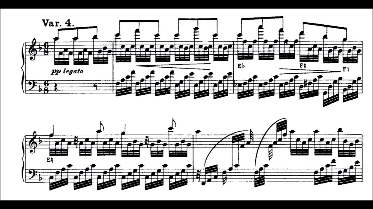 Louis Spohr: Variations sur 'Je suis encore dans mon printemps' for harp (with score)