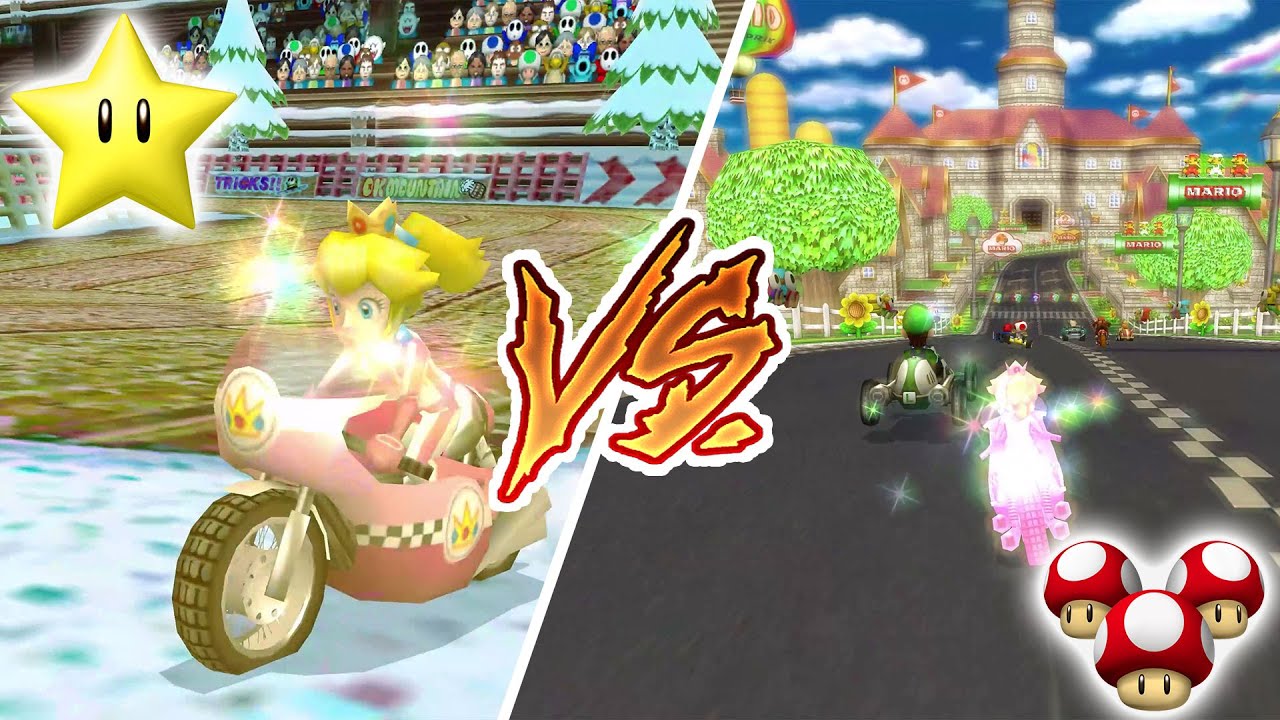 SUPER STAR VS Mushrooms | MARIO KART WII