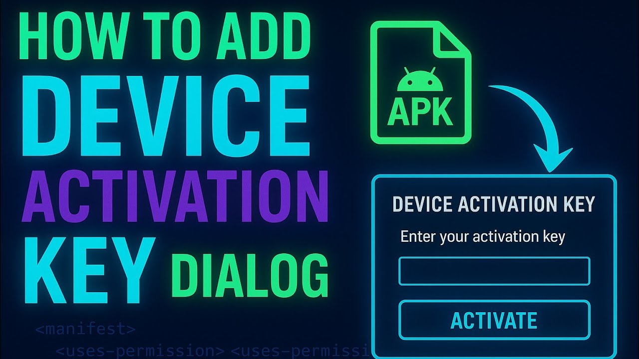 🔐 How To Add Device Activation Key Dialog In Any Apk || ADMIN TO USER TIME LIMITED ONLINE 