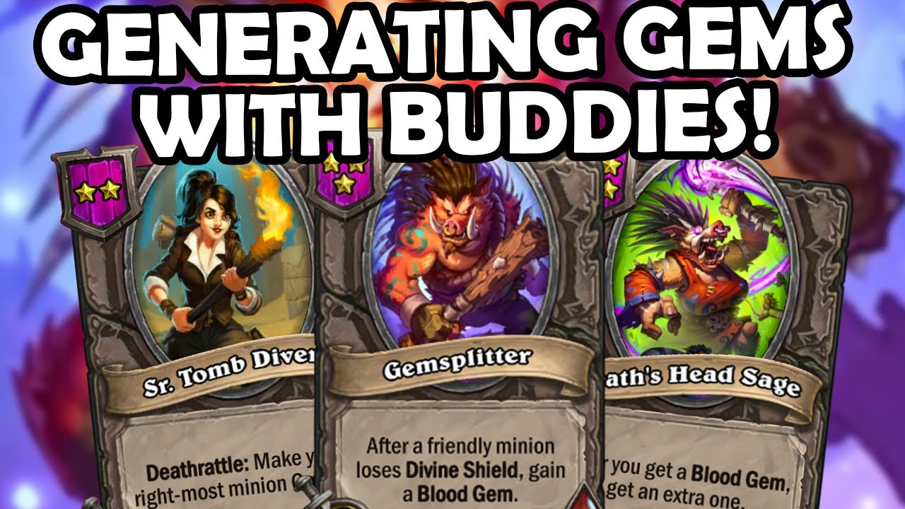 GEMSPLITTER With BLACKTHORN'S AND RENO'S BUDDIES! | Hearthstone Battlegrounds