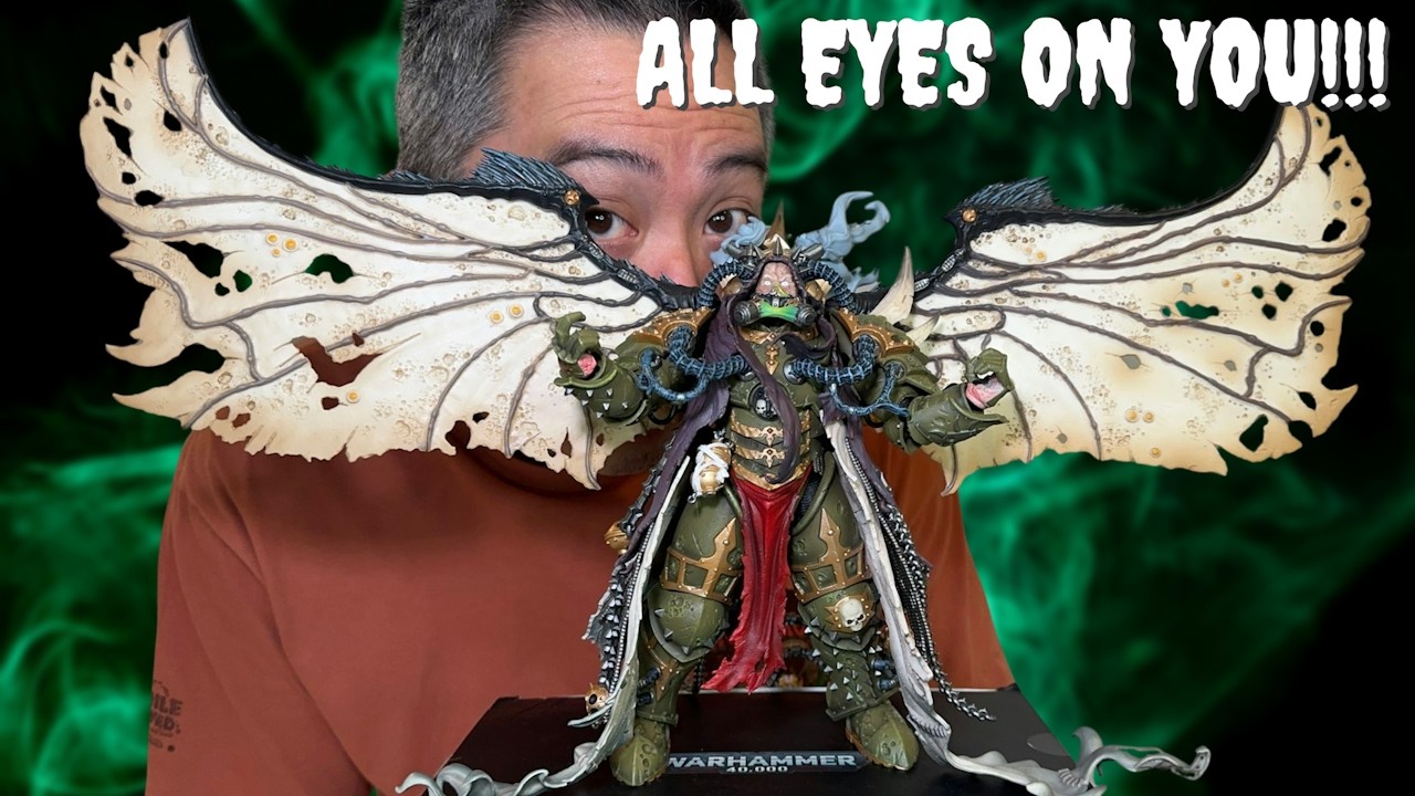 Распаковка и обзор фигурки JoyToy Warhammer 40K Chaos Space Marines Demon Primarch of Nurgle Mort...