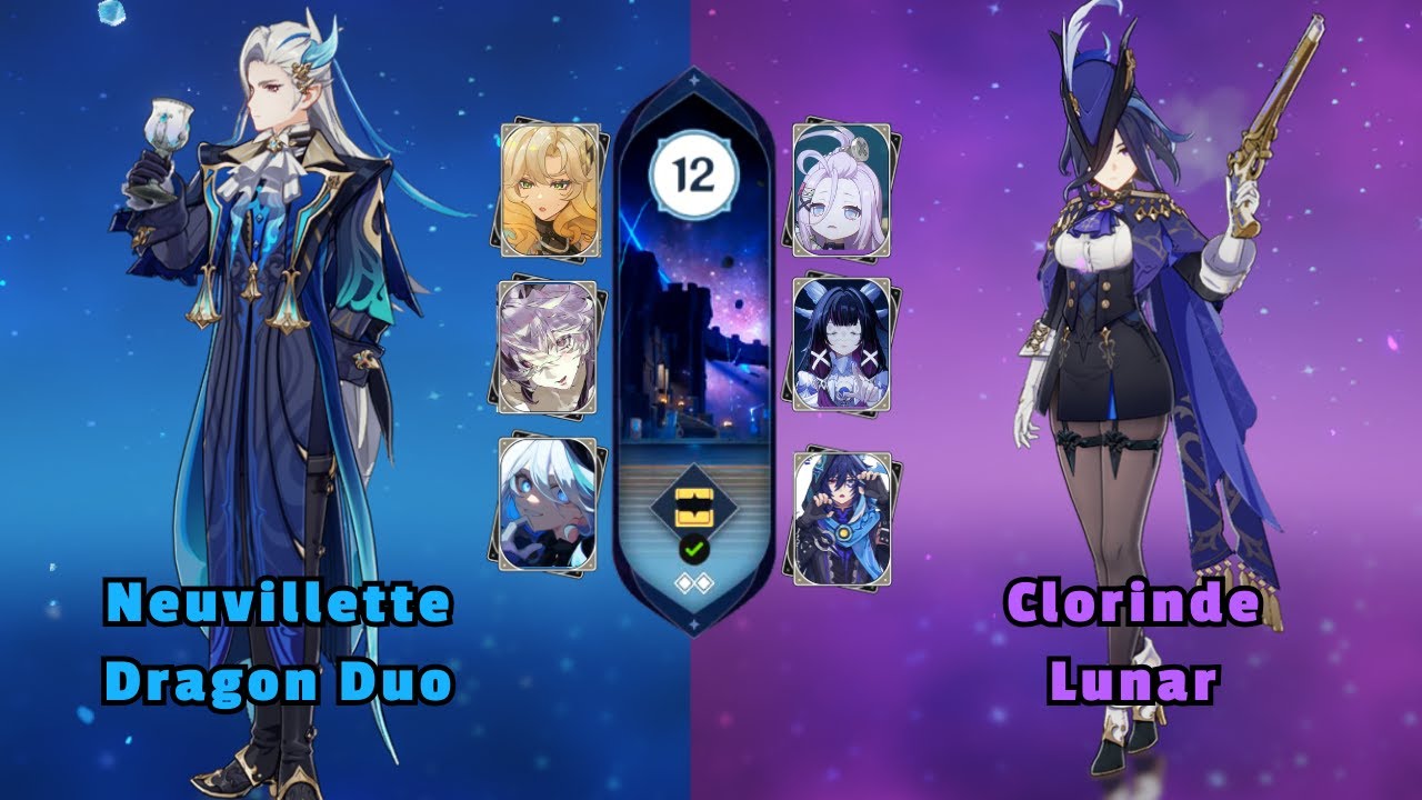 Neuvillette Dragon duo/Clorinde Lunar