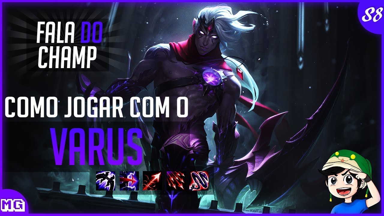 🔴 Como jogar de VARUS em 14 minutos - Fala do Champ S8 - POKE Poderoso e Derretedor de TANQUES