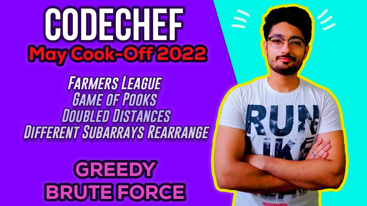 Codechef May Cook-Off 2022 | Farmers League | Doubled Distances | Different Subarrays Rearrange