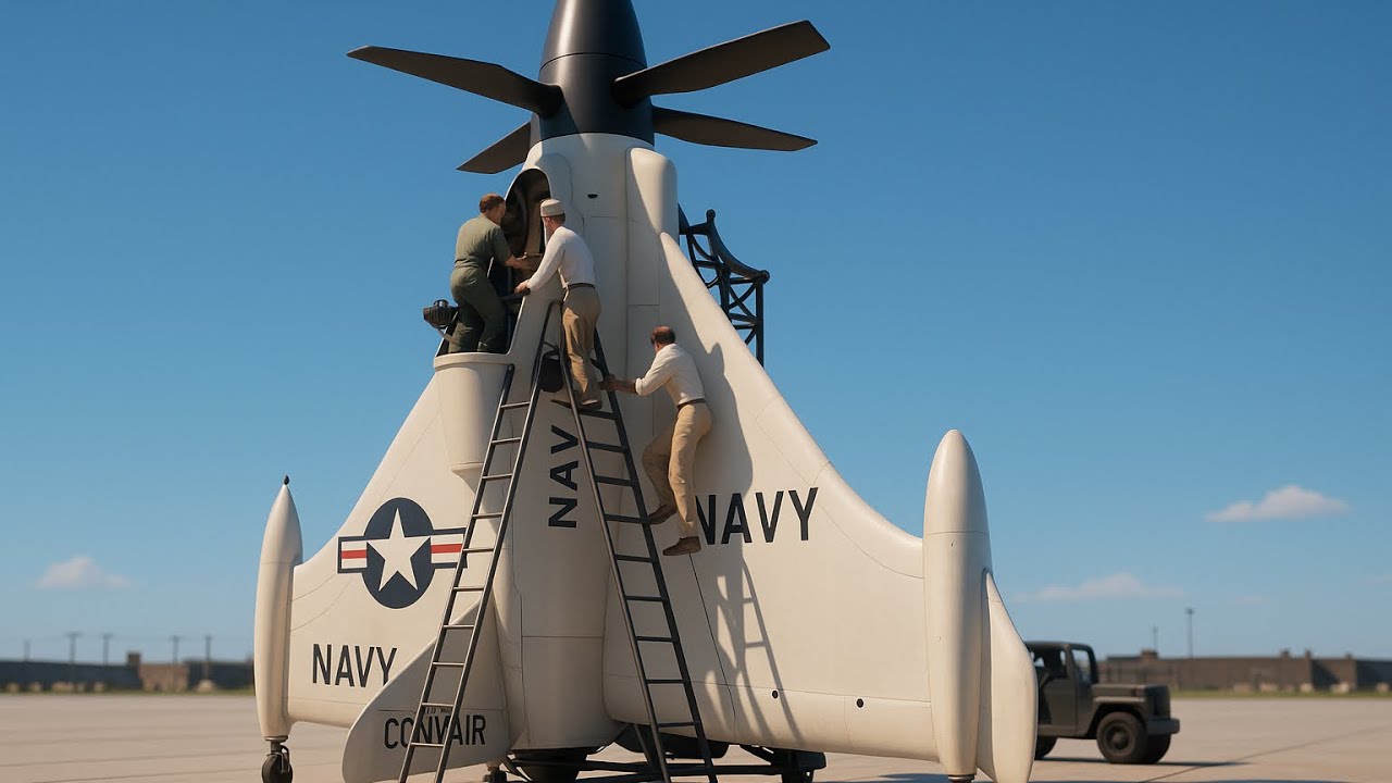 🚀Convair XFY-1 Pogo: The Vertical Takeoff Fighter That Defied Gravity💥