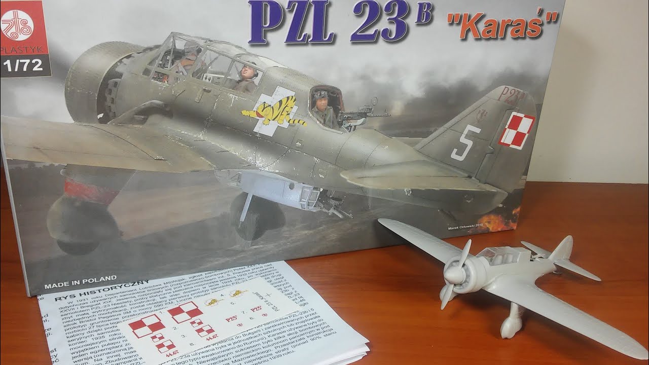 PZL 23b Karaś Polski Lekki Bombowiec Unboxing / Recenzja modelu od firmy Plastyk