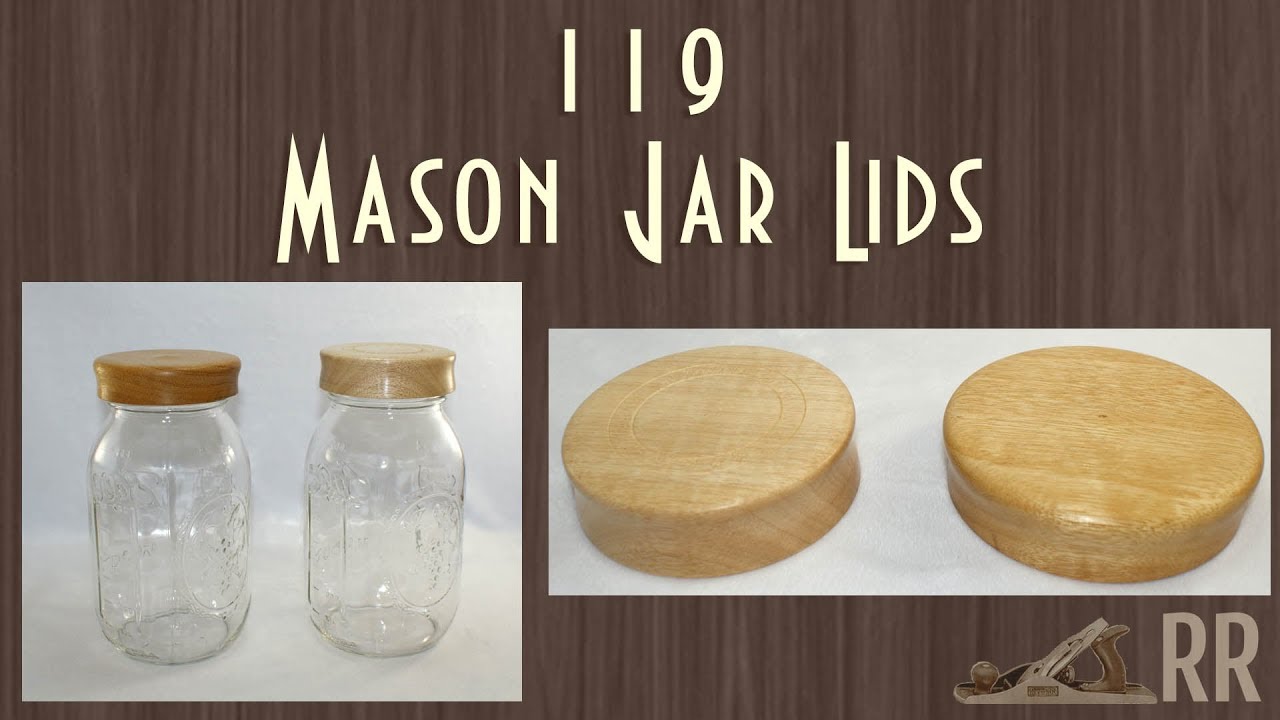Mason Jar Lids Woodturning - 119
