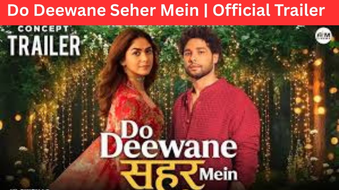 Do Deewane Seher Mein  Official Trailer explain | In 20th February | Zee Studios @  Bhansali Music