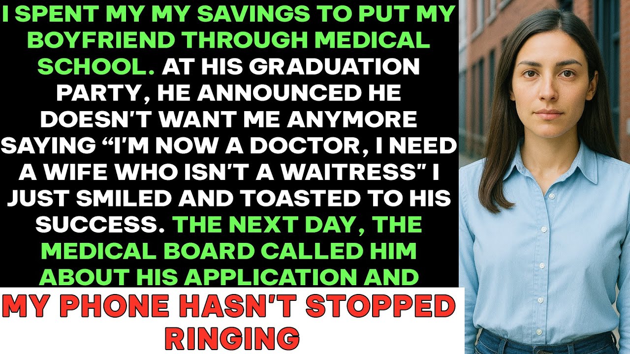 I Spent My Savings To Put My Boyfriend Through Medical School—At His Graduation, He Publicly Left Me