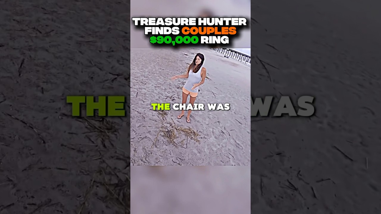 TREASURE HUNTER FINDS COUPLES LOST RING 😳😳 #shorts