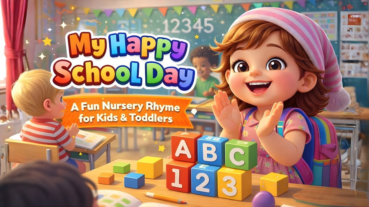 My Happy School Day | A Fun Nursery Rhyme for Kids & Toddlers