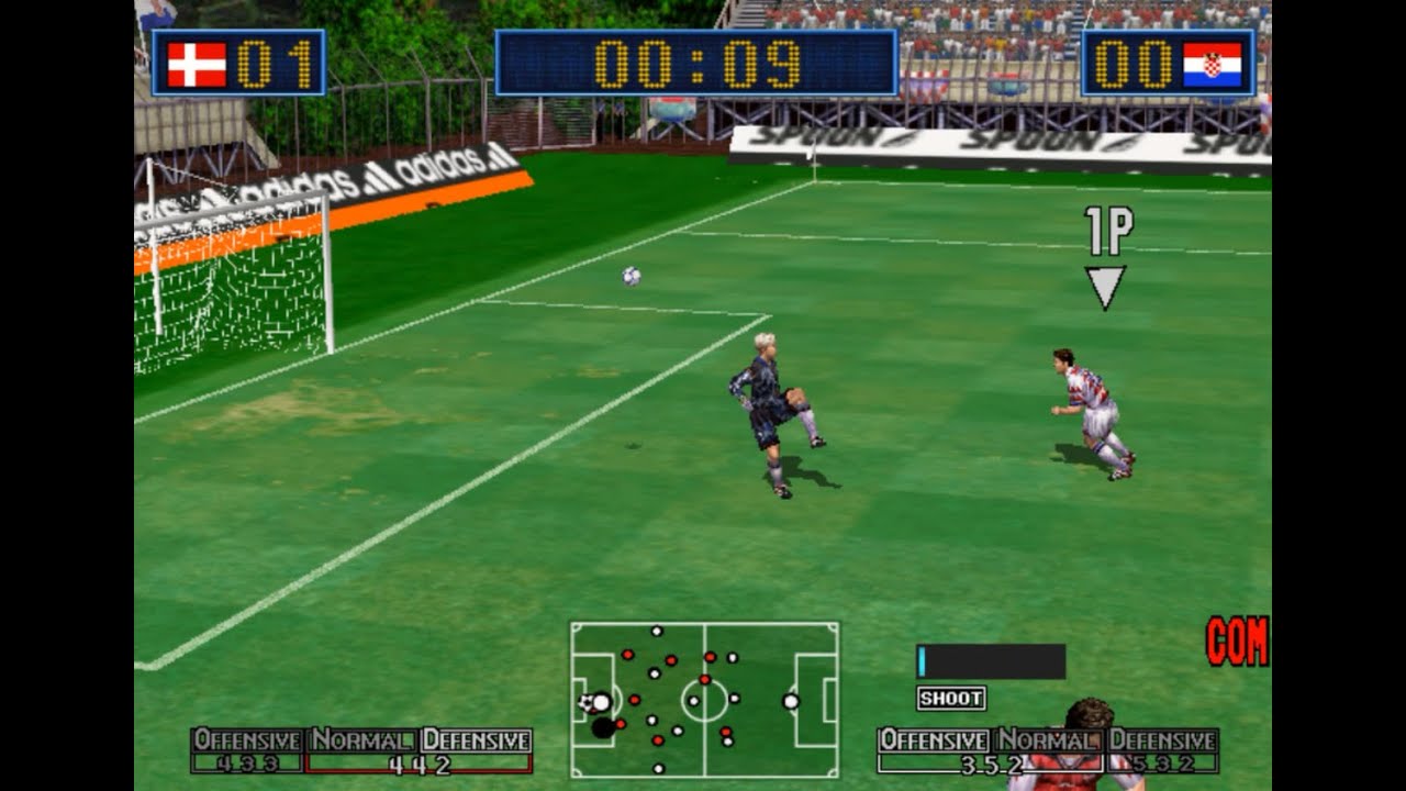 VIRTUA STRIKER 2 Ver.2000.1 / CROATIA vs DENMARK