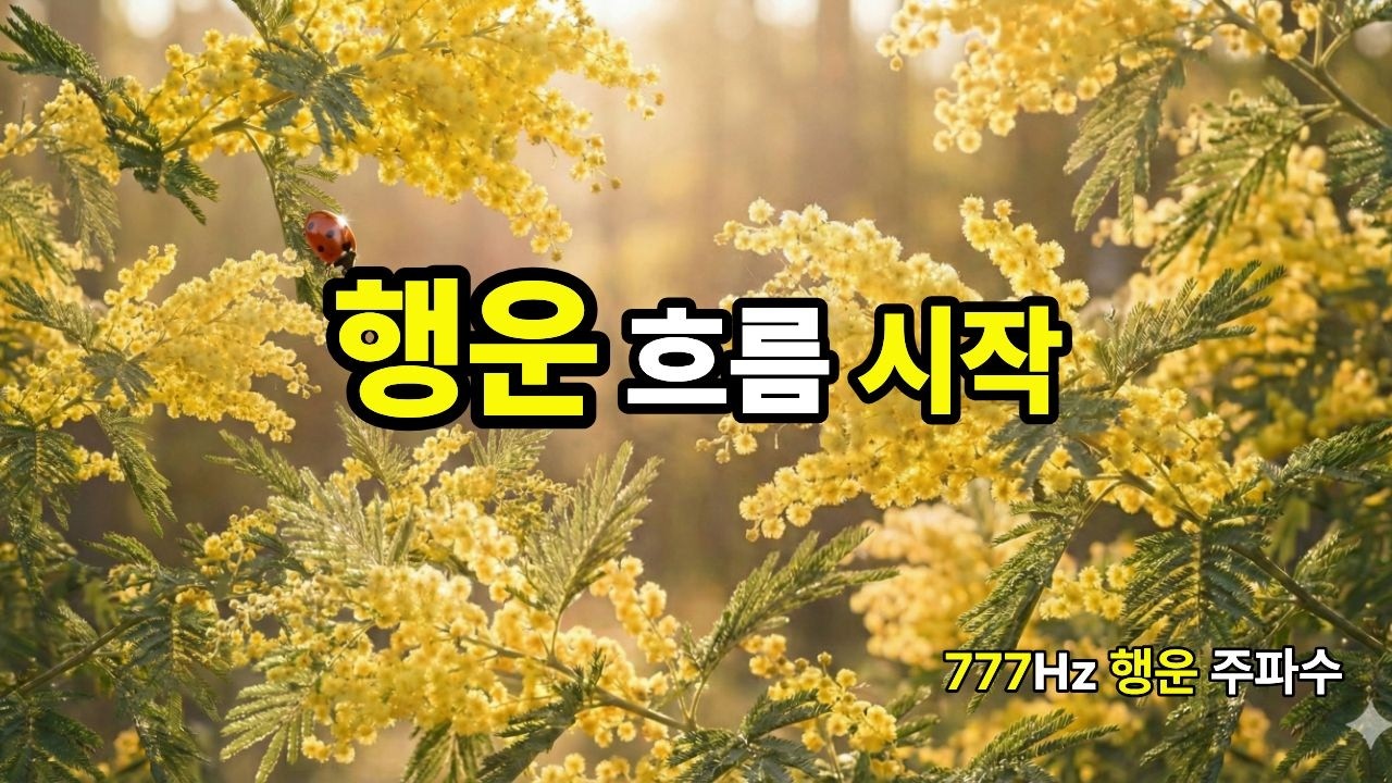 [8시간] 행운 흐름 시작 🌊 하는 일마다 술술 풀리는 기적의 소리 | 777Hz 기적의 피아노 선율🍀