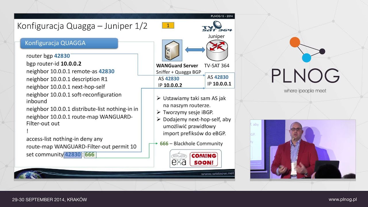 PLNOG13: Wdrożenie systemu ochrony przed atakami DDOS – Wanguard (P. Okupski)