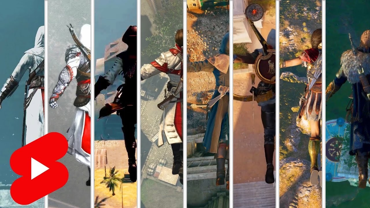 Прыжки с Самых Высоких точек в Assassin's Creed