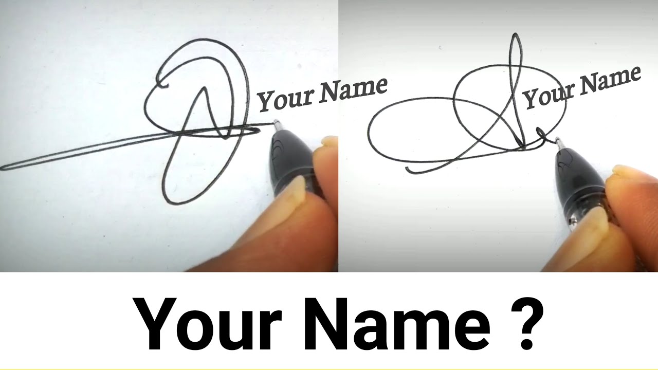 ✔️ How To Draw Your Own Signature | Your Name Signature | My Name Signature