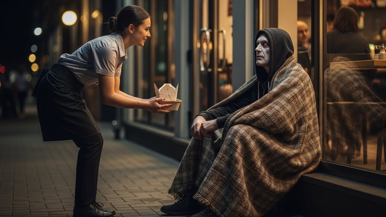 El viejo Rey Vampiro se hizo pasar por mendigo para probar a una camarera —su sonrisa lo cambió todo