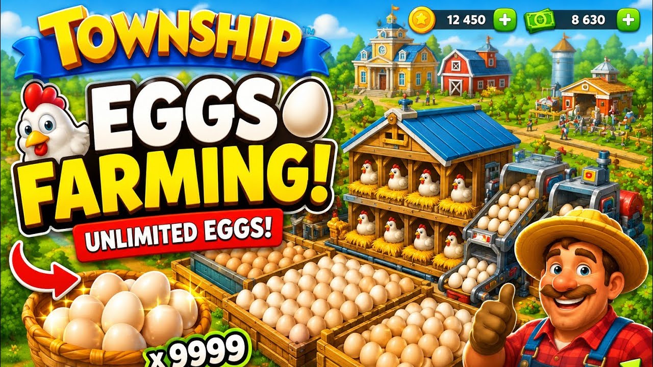 🔥 Township Eggs Farming! 🥚🐔 | Unlimited Eggs & Crazy Profit! 💰