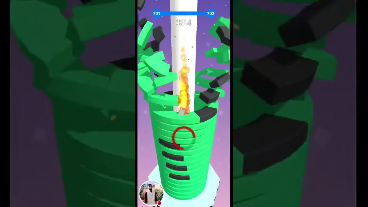 op_gamer_rahul is live stack ball 3D madness! Highest score challenge!  #shorts #stackball3D