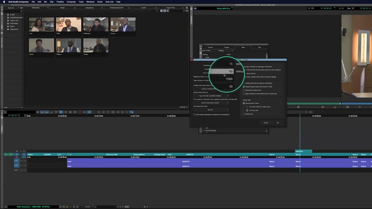 Avid Media Composer Lesson 8 - Settings