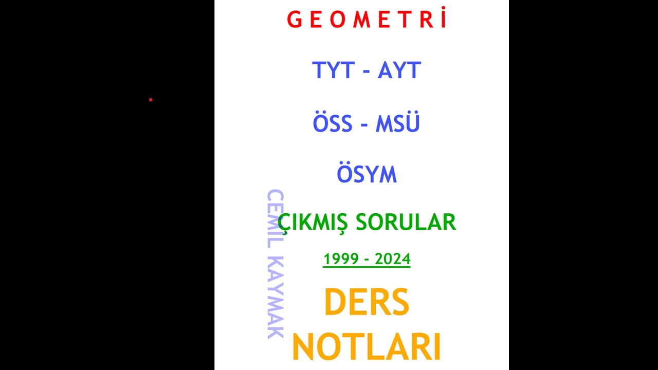 Benzerlik  [1999-2024 Çıkmış Soru Çözümleri]