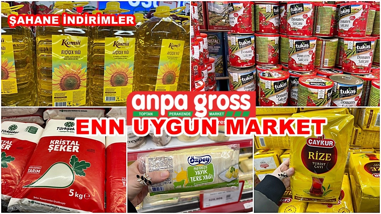 ANPA GROSS MARKET MUHTEŞEM İNDİRİMLER💃KOŞUUN💃MARKET ALIŞVERİŞİ🛒GÜNCEL FİYATLAR💲/MARKET İNDİRİMLERİ💃