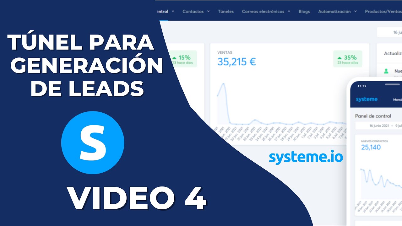 C&oacute;mo crear un t&uacute;nel para la generaci&oacute;n de leads con systeme.io