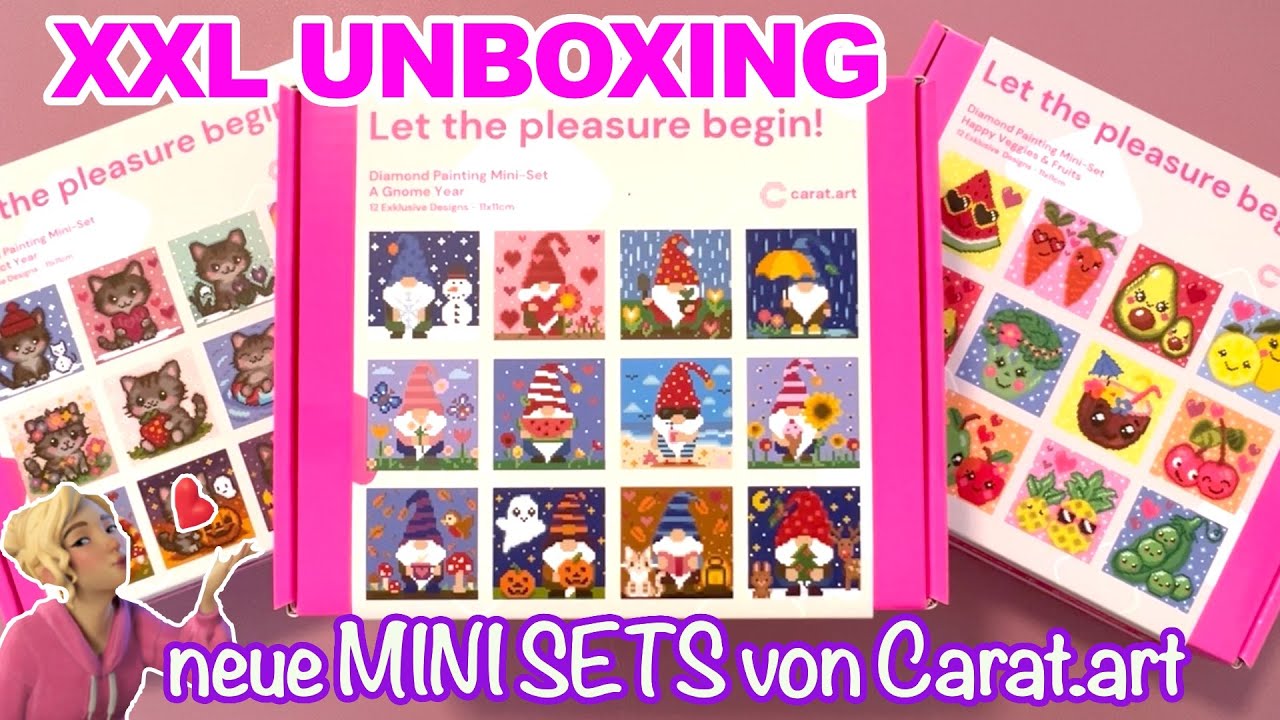 XXL UNBOXING Carat.art MINI SETS 😍 FÜR JEDEN MONAT WAS DABEI!