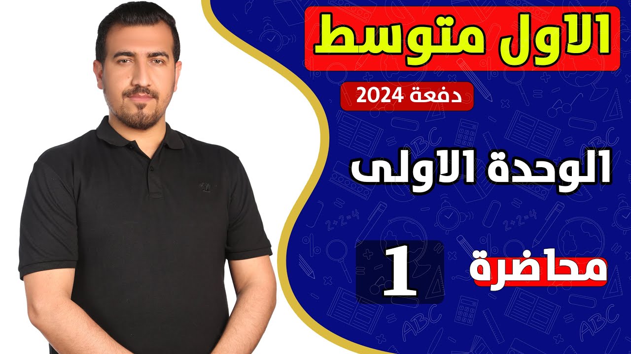 انكليزي اول متوسط || الوحدة الاولى ||الملون صفحة 4 || محمد النوفلي
