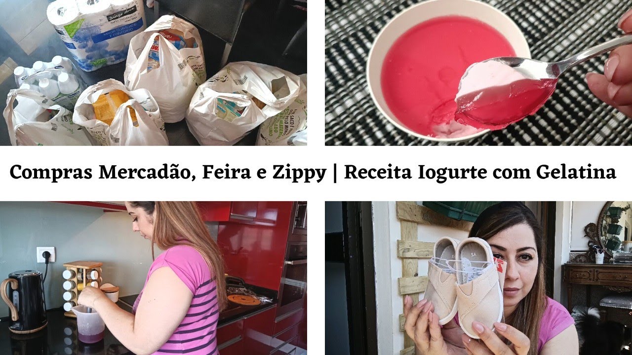 Moving Vlog || Compras Mercadão, Feira e Zippy | Receita de Iogurte com Gelatina