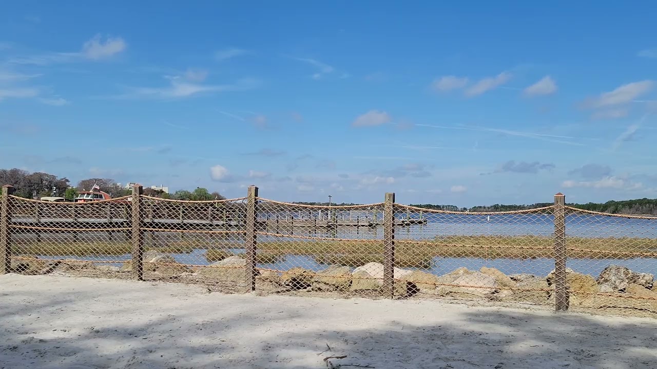 📍 You Are Here - Fort Wilderness - Relaxing at Clementine's Beach on a beautiful day